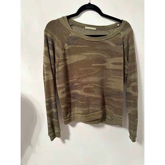 Alternative camo sweatshirt sz small women’s army green - Picture 1 of 6